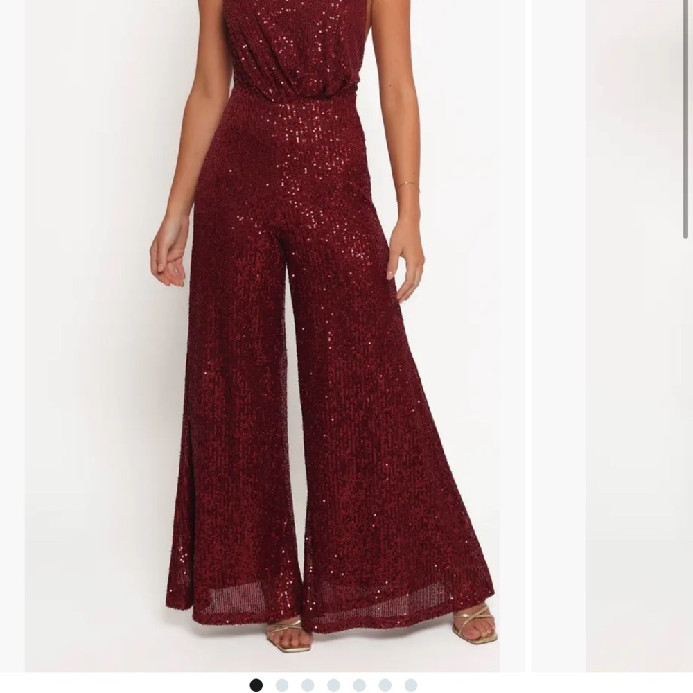 Petal and Pup burgundy Jumpsuit